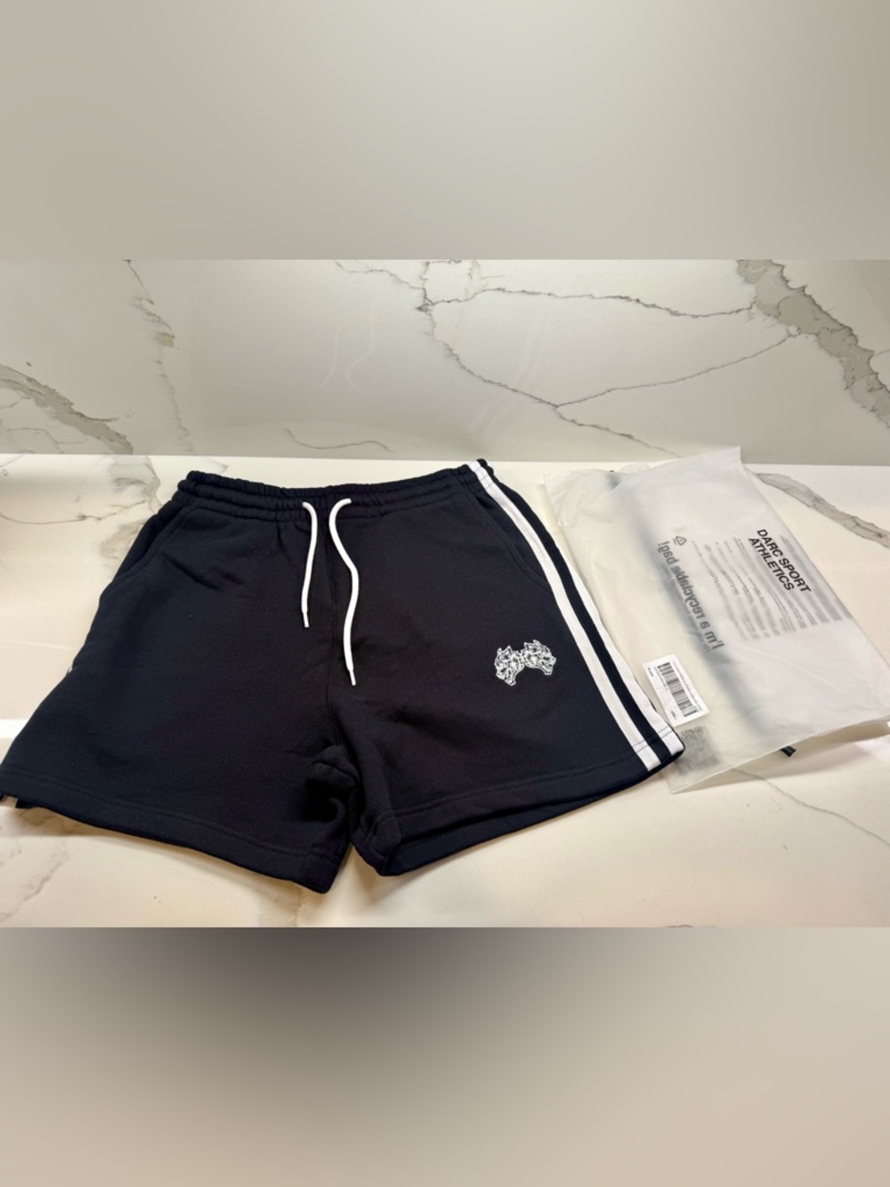NWT 🖤 Darc Sport - IYKYK She Premium Stripe Oversized Sweat Short